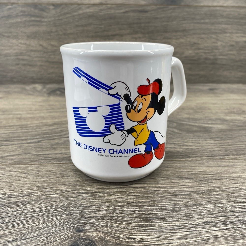 VTG Disney Store Coffee Mug Mickey‎ Mouse England Made White